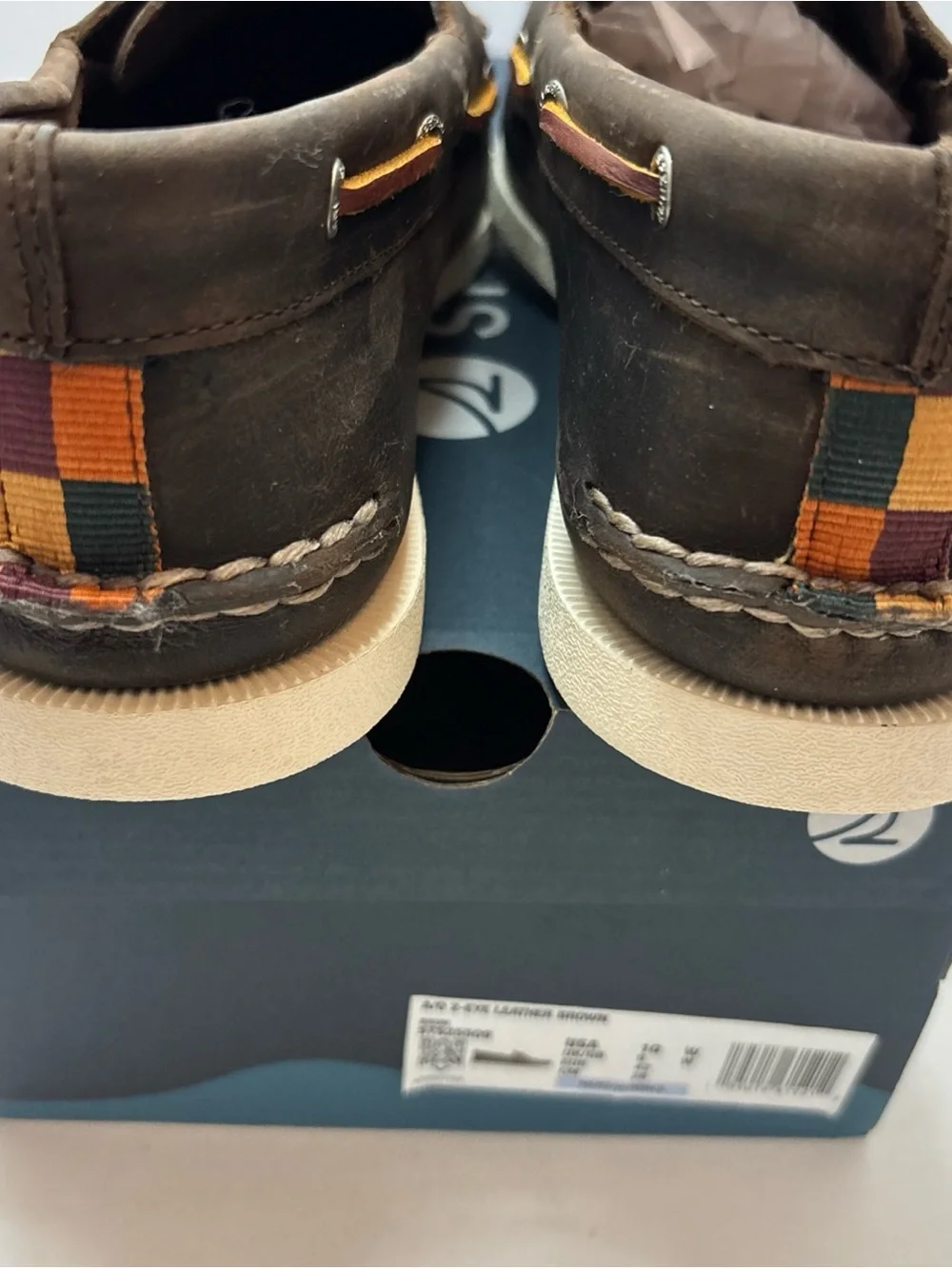Sperry Brown Leather Classic Moc Toe Boat Shoes